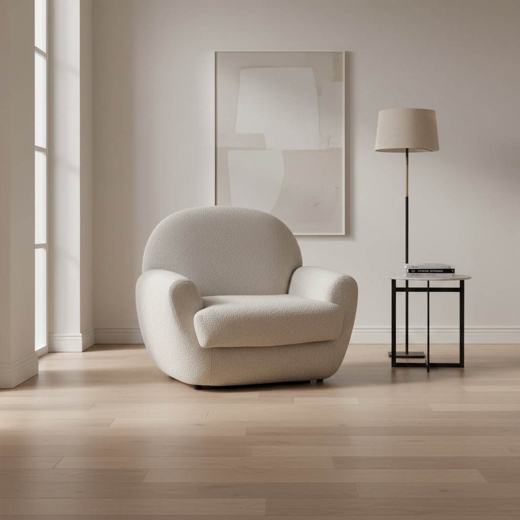 Blissful Seating Beige Swivel Chair W98