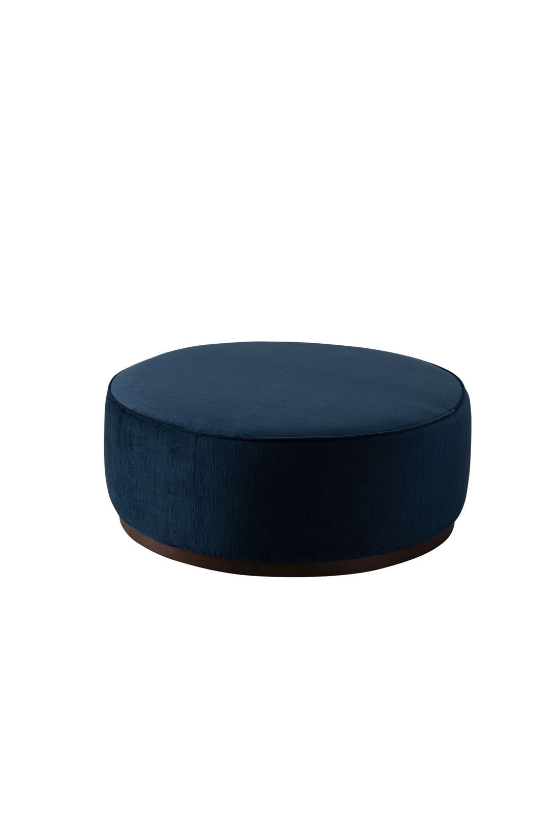 Blue Linen Ottoman W91xH36cm