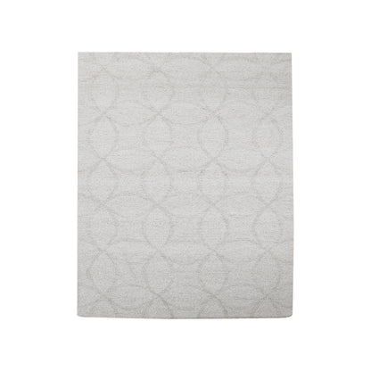 Bohemian Diamond Rug in Light Blue &amp; Ivory