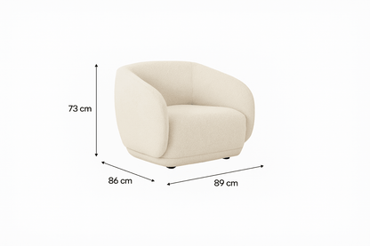 Boho Boucle 1 Seater