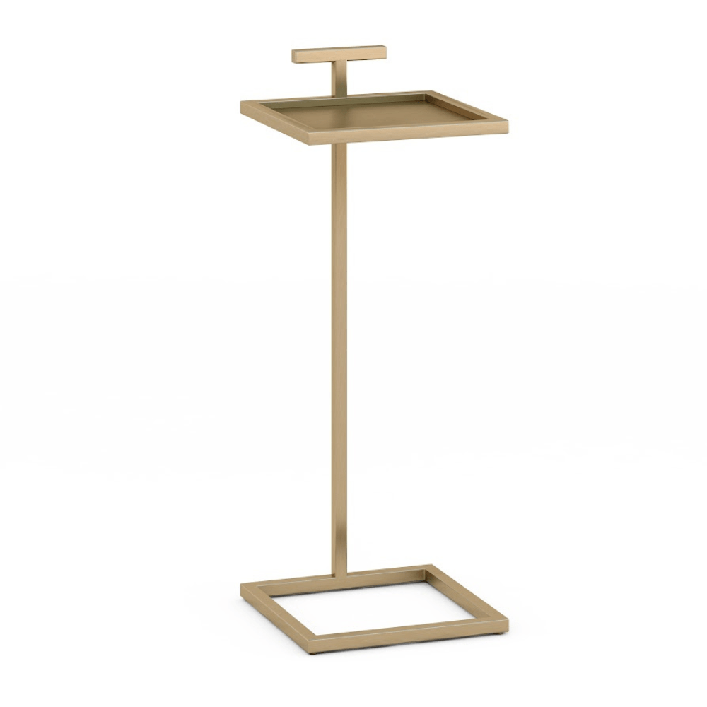 Black 10" Maisie Accent Table Square