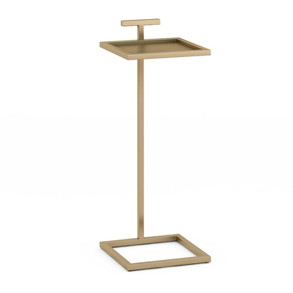 Black 10" Maisie Accent Table Square
