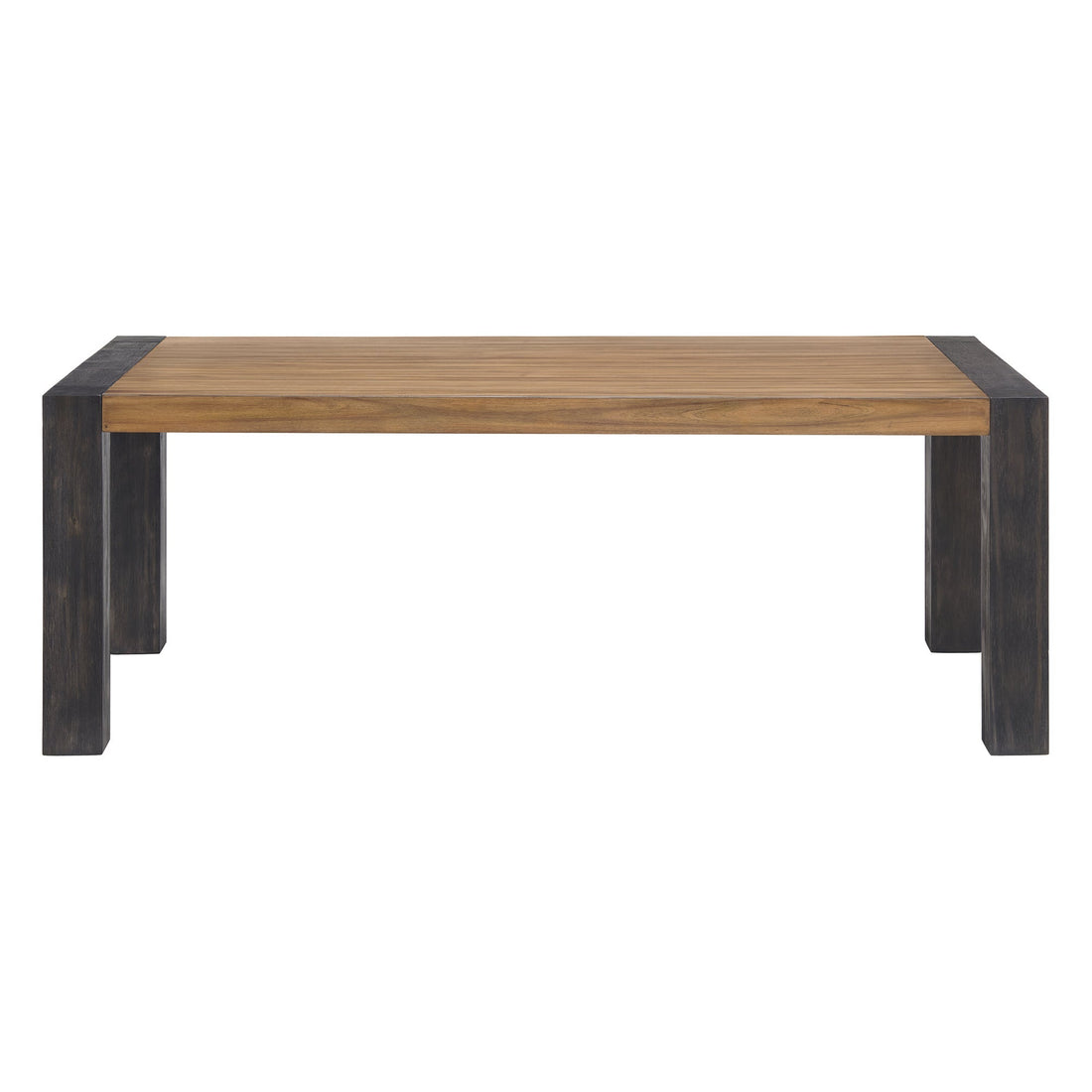 Breckenridge Dining Table with Oak Top in Black