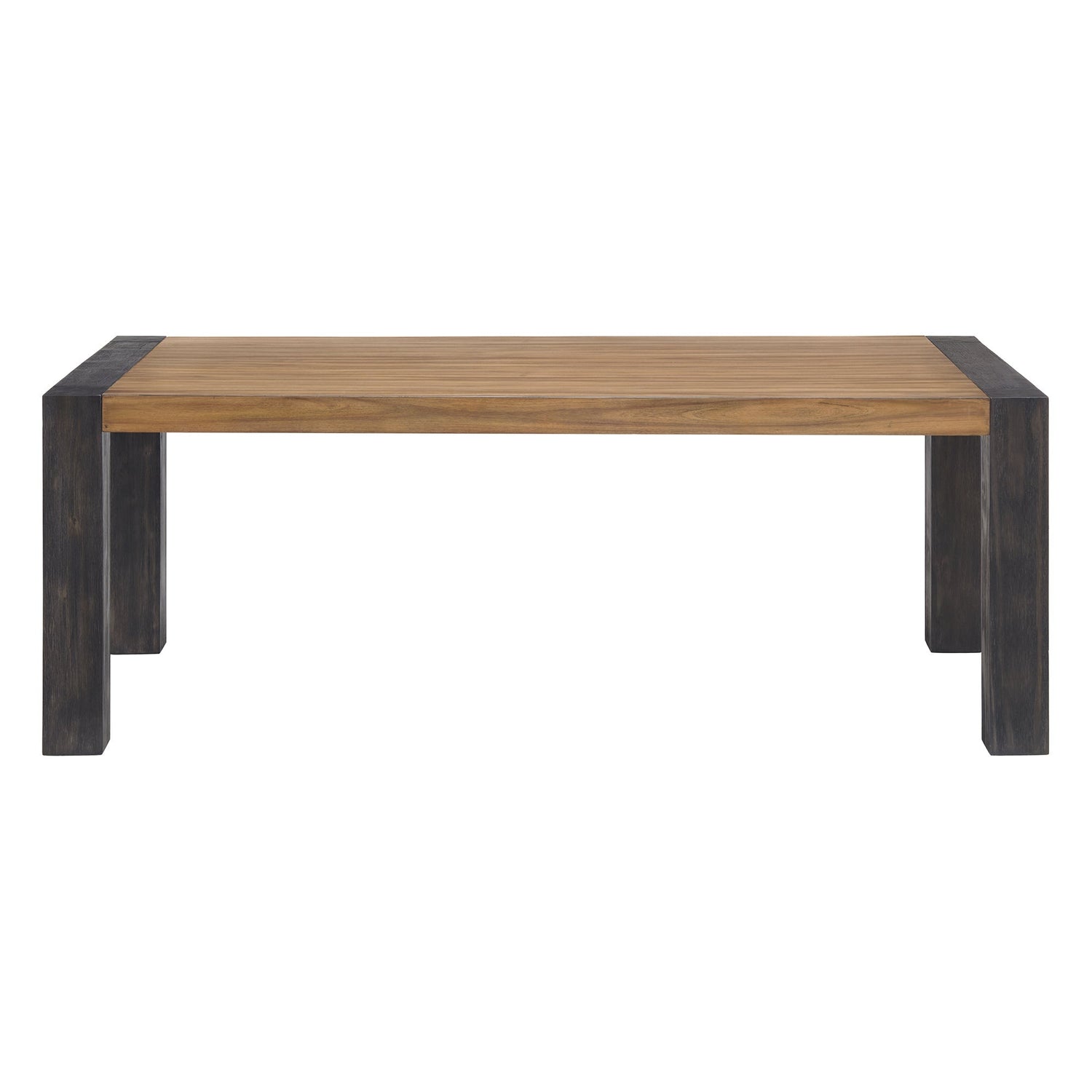 Breckenridge Dining Table with Oak Top in Black