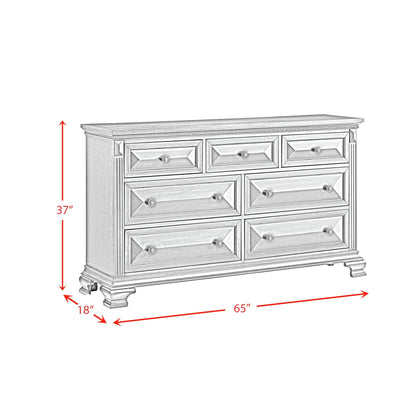 Bridgestone 7-Drawer Dresser in Black