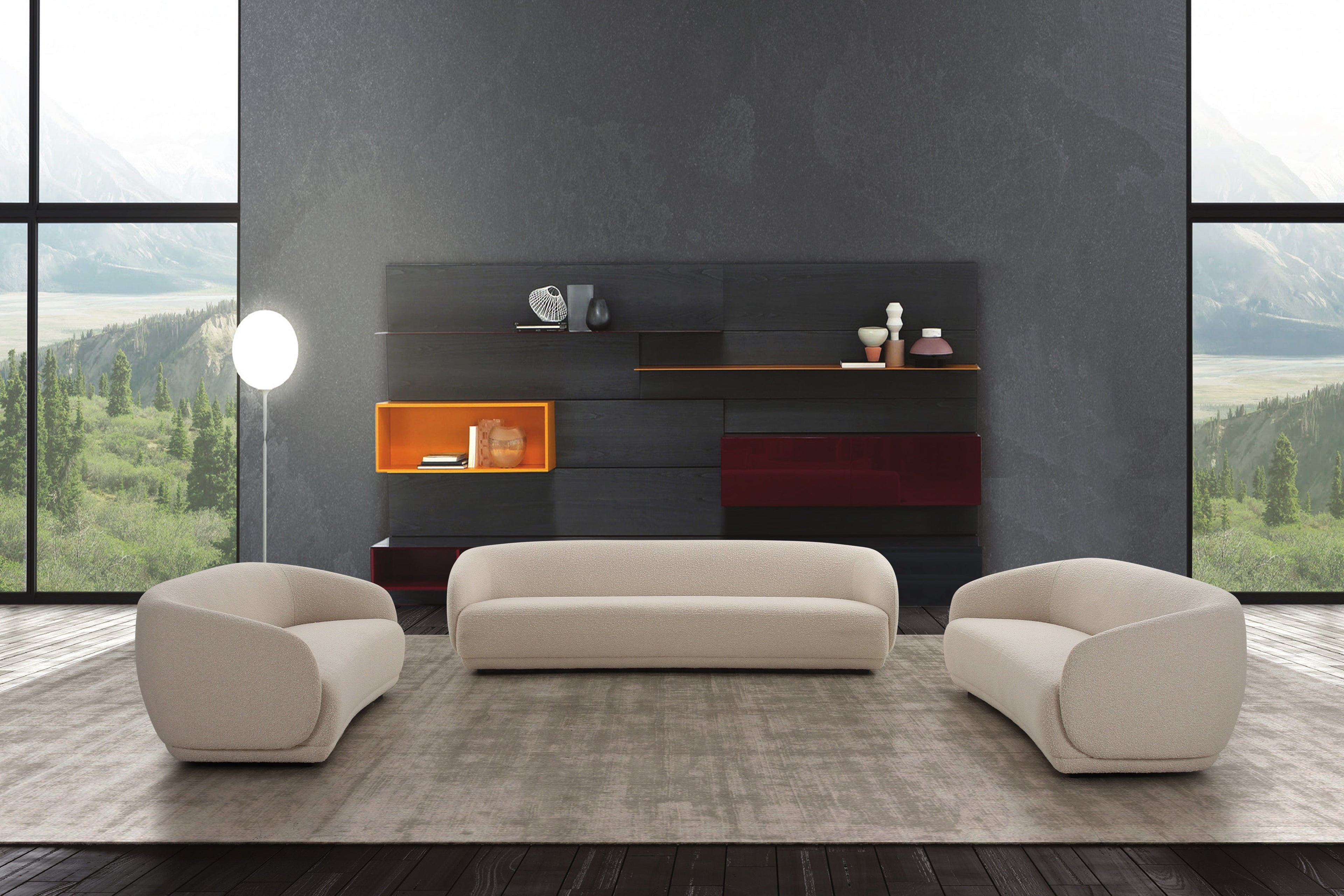 Boho Boucle Sofa (214/240/275cm)