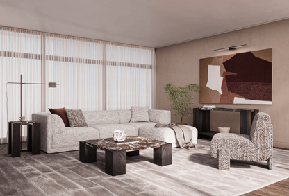 Calla Console table - Red Marble