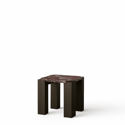 Calla Side Table - Red Marble