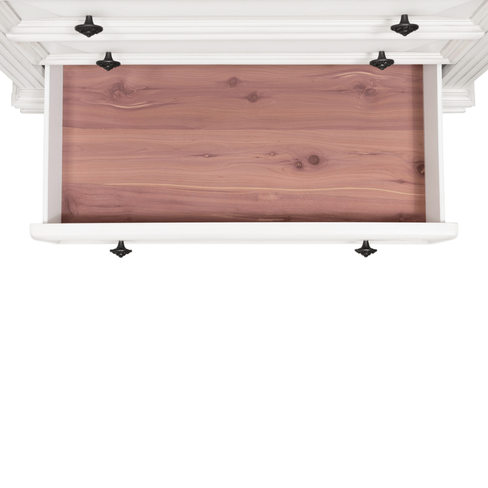Calloway 7-Drawer Dresser w/ Mirror Set in White