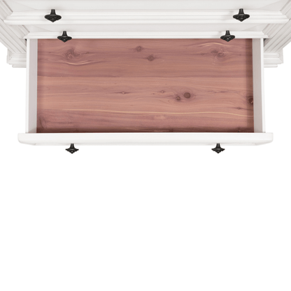 Calloway 7-Drawer Dresser w/ Mirror Set in White