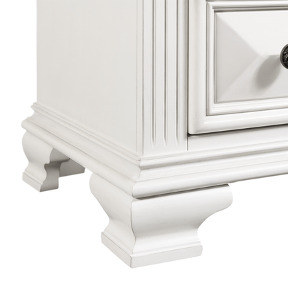 Calloway 7-Drawer Dresser w/ Mirror Set in White