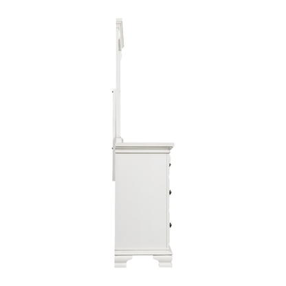Calloway 7-Drawer Dresser w/ Mirror Set in White