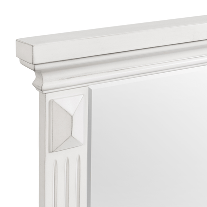 Calloway 7-Drawer Dresser w/ Mirror Set in White