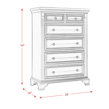 Calloway Chest White Color