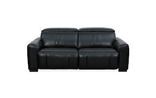 Canyon Luxe Black Leather Motion Power LAF (104cm)