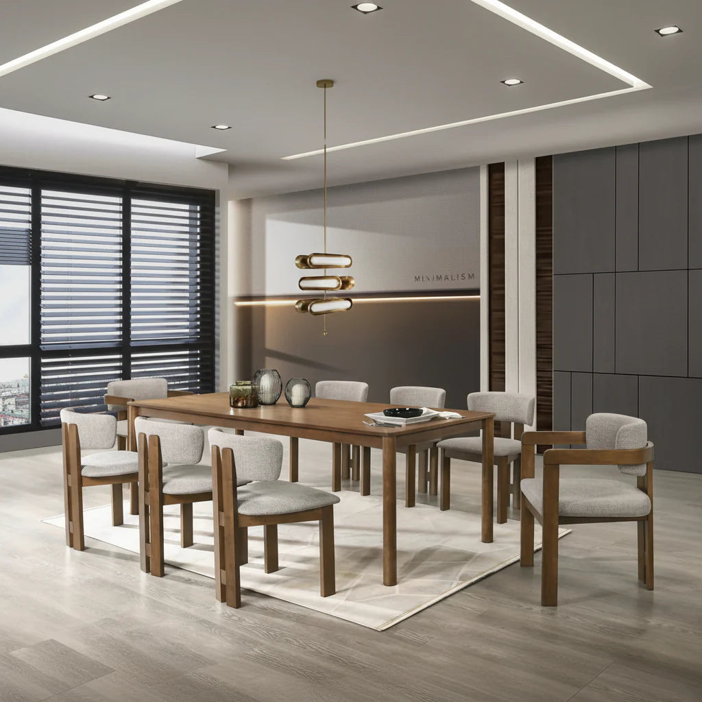 Capri Walnut Dining Table
