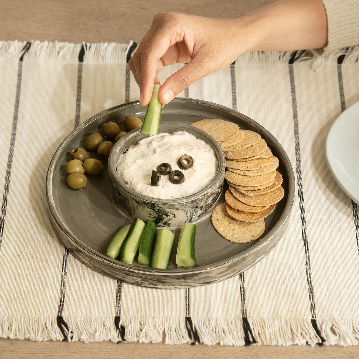 Carbon Ceramic Snack Platter
