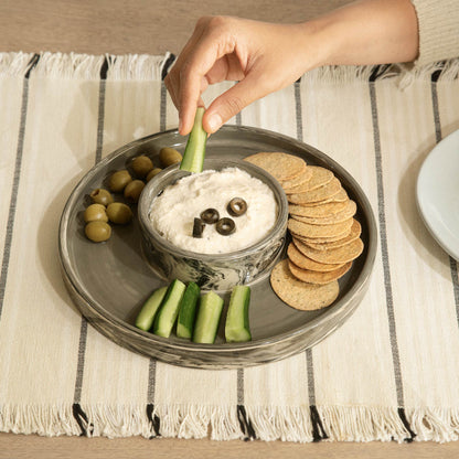 Carbon Ceramic Snack Platter