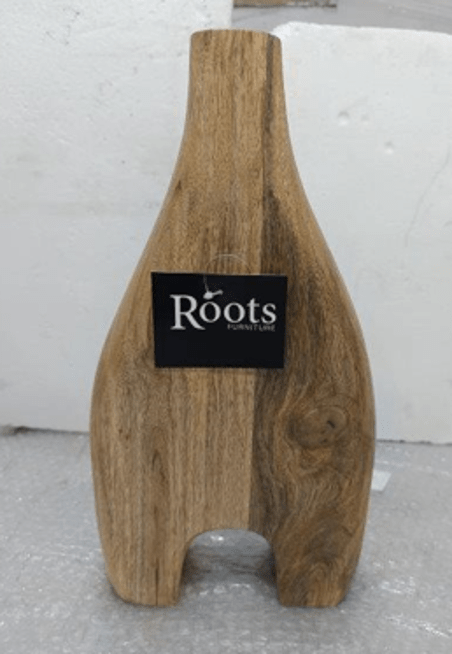 Carved Wood Vase