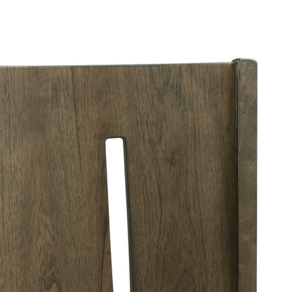 Cato Keyhole Panel Back Side Chair Grey Color (2 Per Pack)