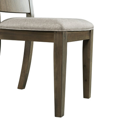 Cato Keyhole Panel Back Side Chair Grey Color (2 Per Pack)