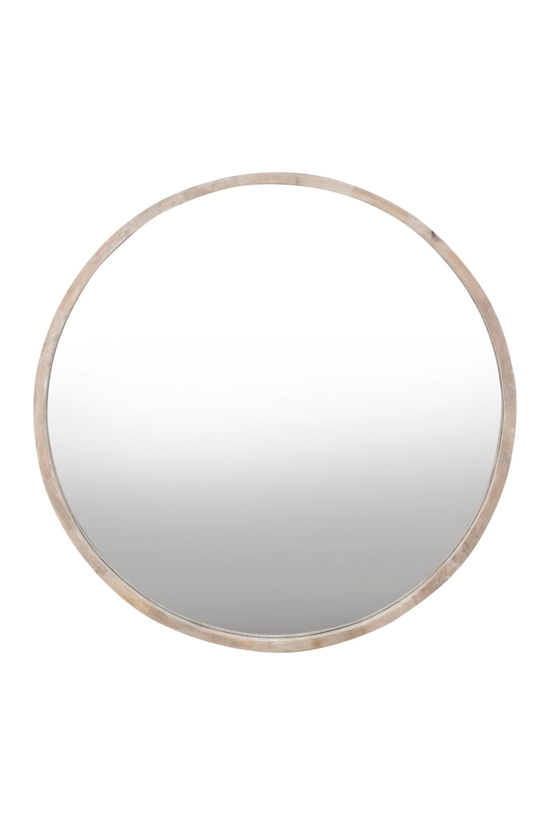 Cayman Mirror, Bleached Wood, 42" Round