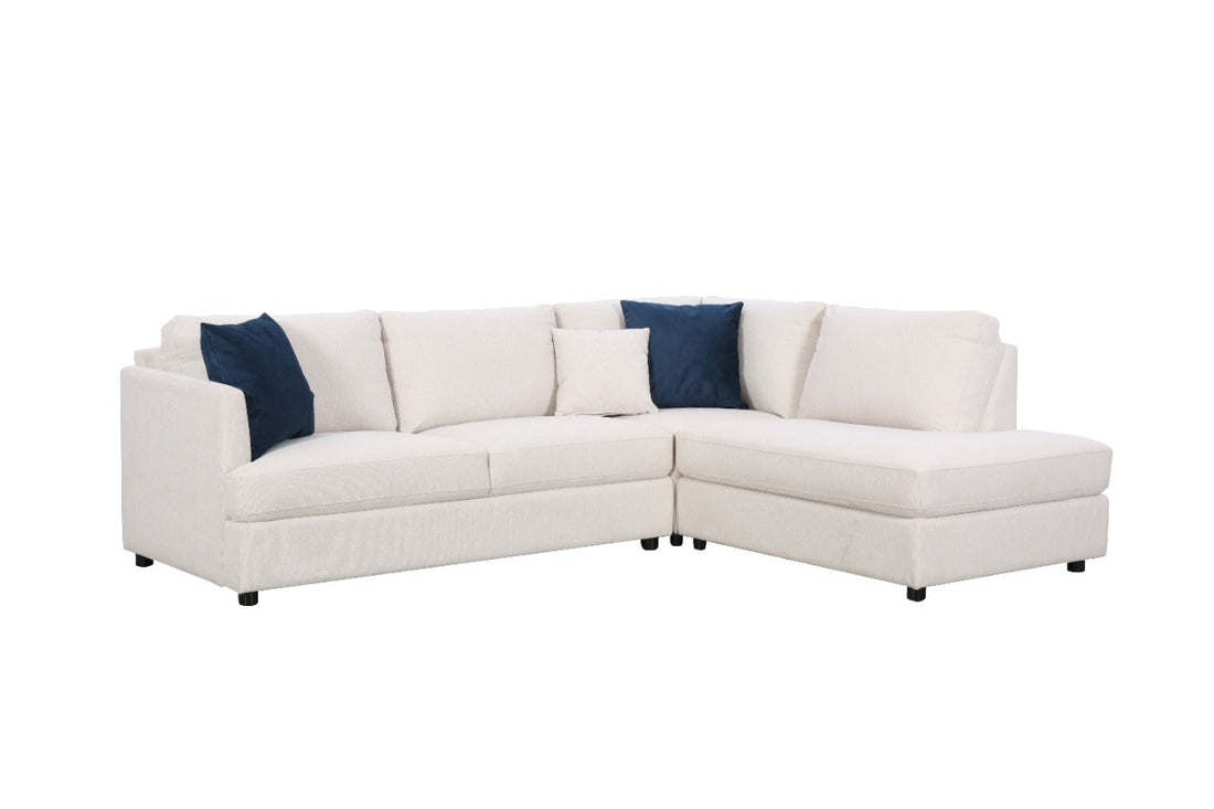 Blue Pearl Cream Sectional (6635671060576)