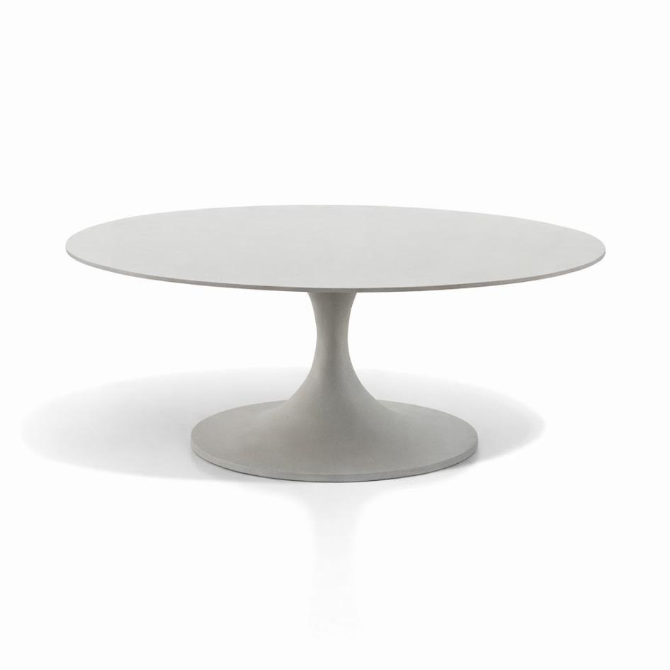 CircleBrew White Round Coffee Table
