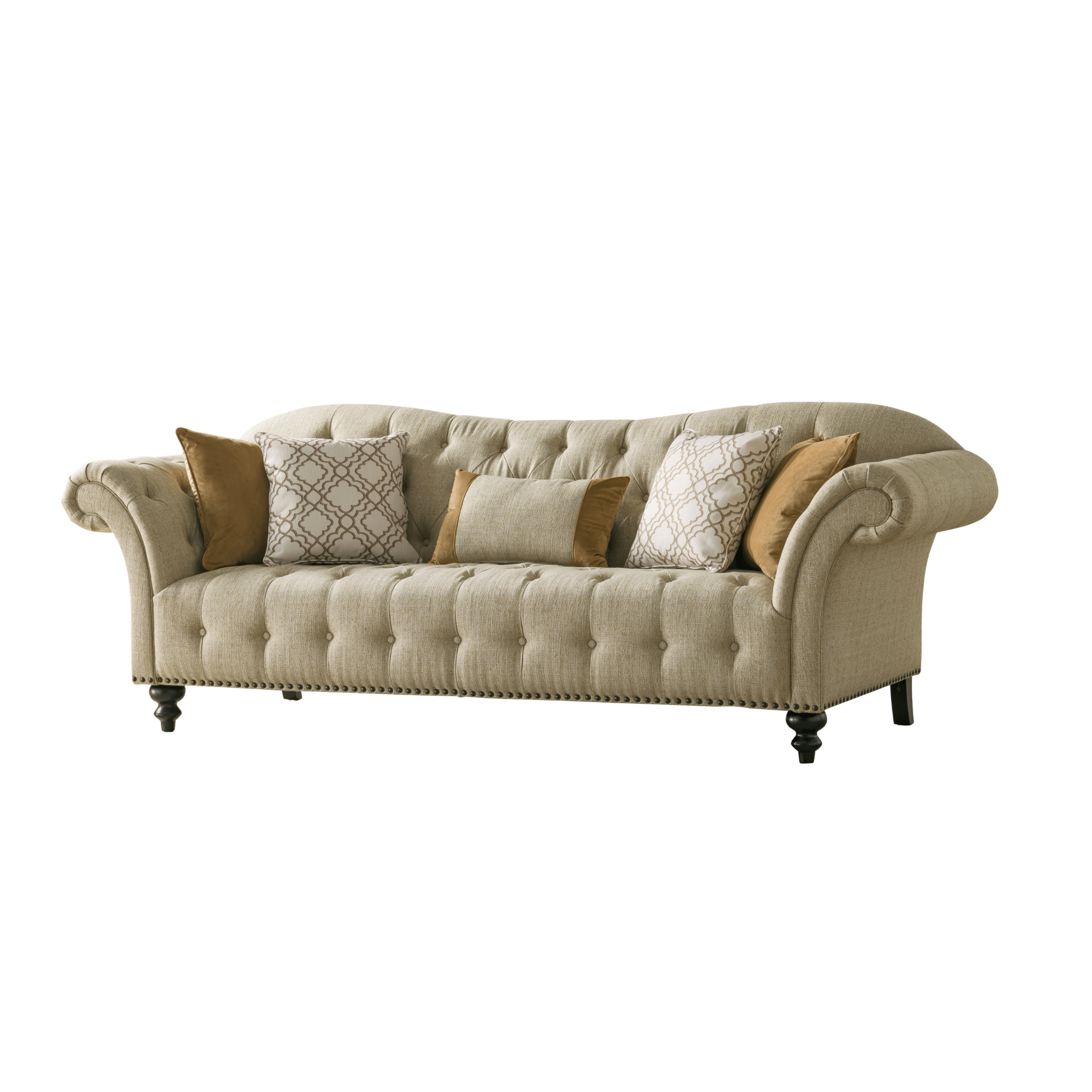 Classic Beige Living Room Set