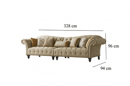 Classic Beige XXl Sofa
