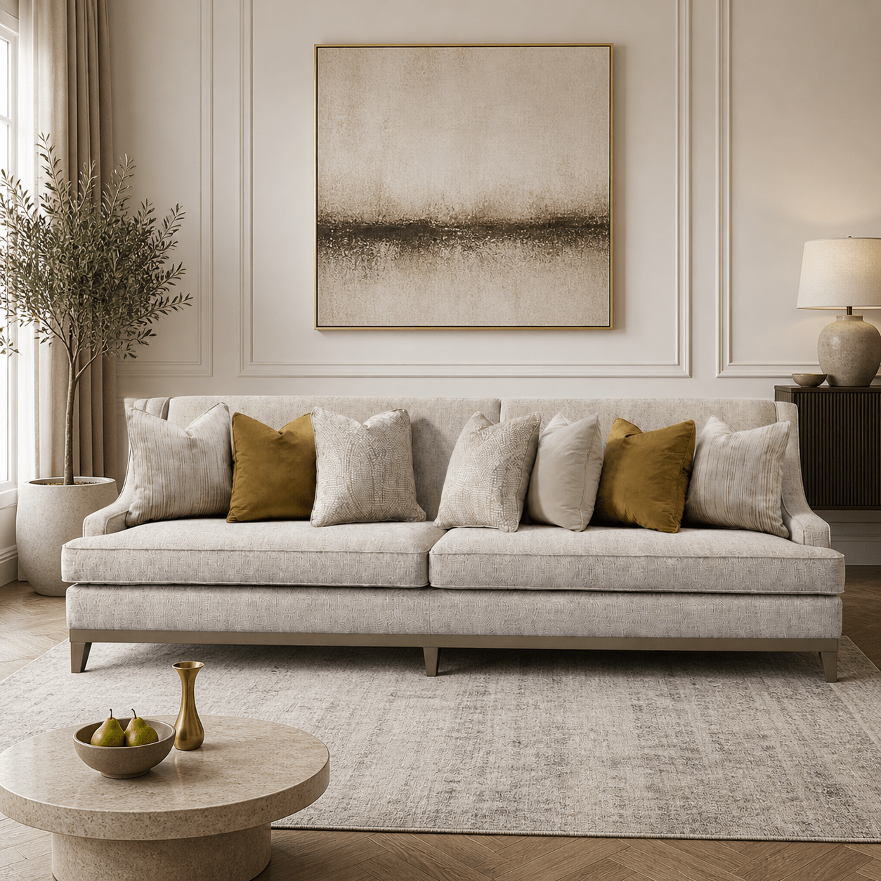 Classy By Noha Albabtain 5 Seater Sofa