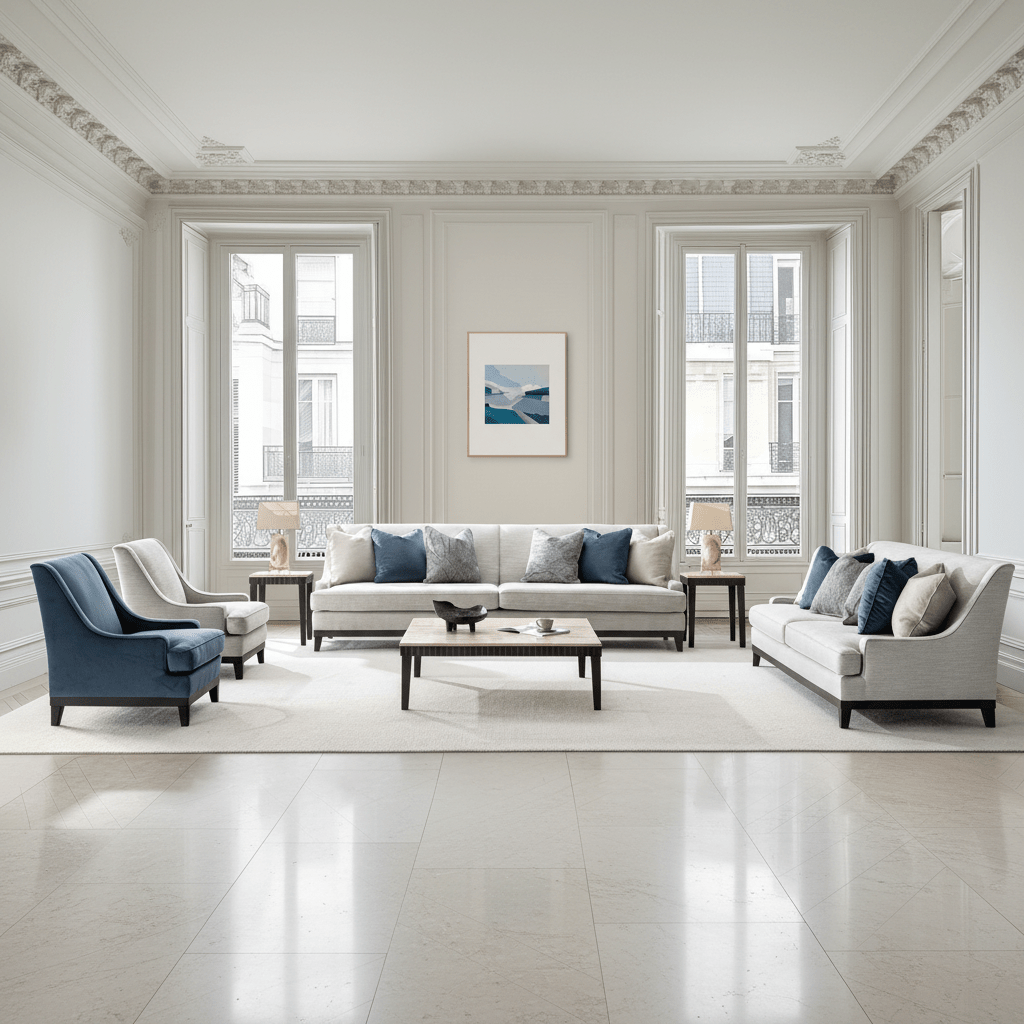Classy By Noha Albabtain Blue Loveseat