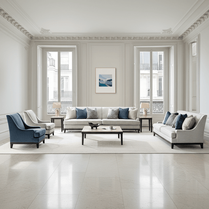 Classy By Noha Albabtain Blue Loveseat