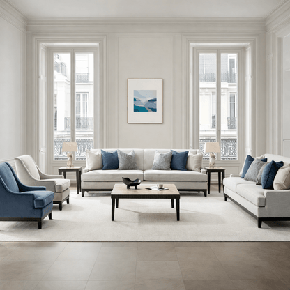 Classy By Noha Albabtain Blue Sofa