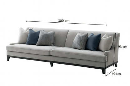 Classy By Noha Albabtain Blue XXL Sofa