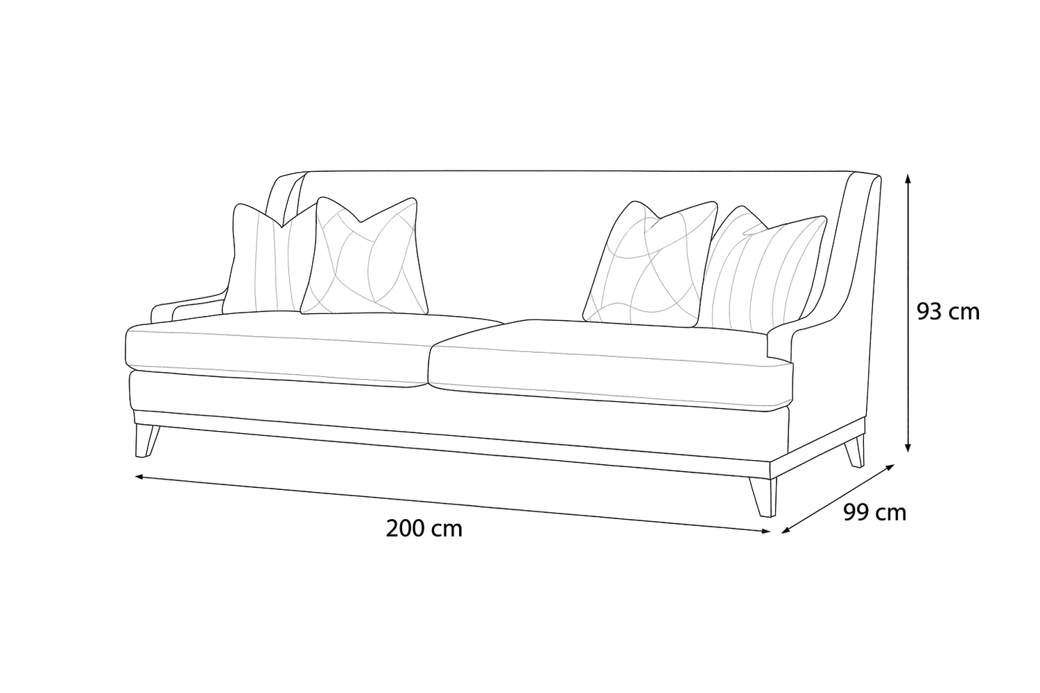 Classy By Noha Albabtain loveseat