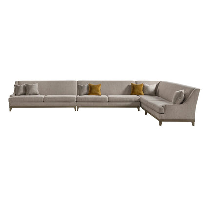 Classy By Noha Albabtain Sectional RAF3+AL+LAF2+Accent Chair