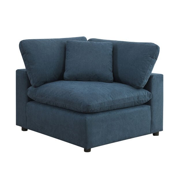 Cloud 9  Navy Sectional with Hardy Occasional(Coffe Table1/End Table1)