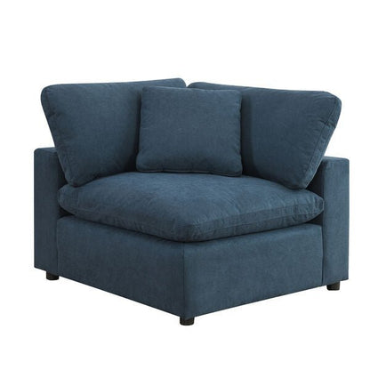 Cloud 9  Navy Sectional with Hardy Occasional(Coffe Table1/End Table1)