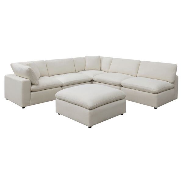 Cloud 9 Cotton Sectional with Hardy Occasional(Coffe Table1/End Table1)