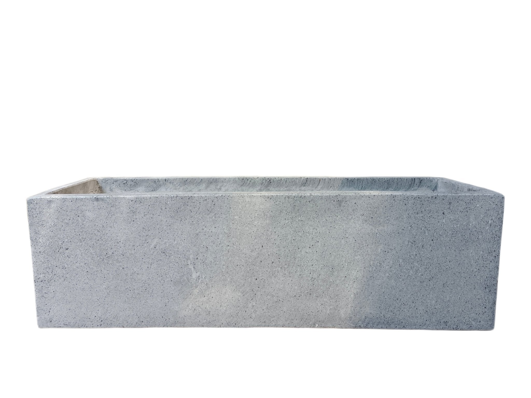 Coal Grey Terrazzo Indoor/Outdoor Plant Pot By Roots30W*100D*30H.