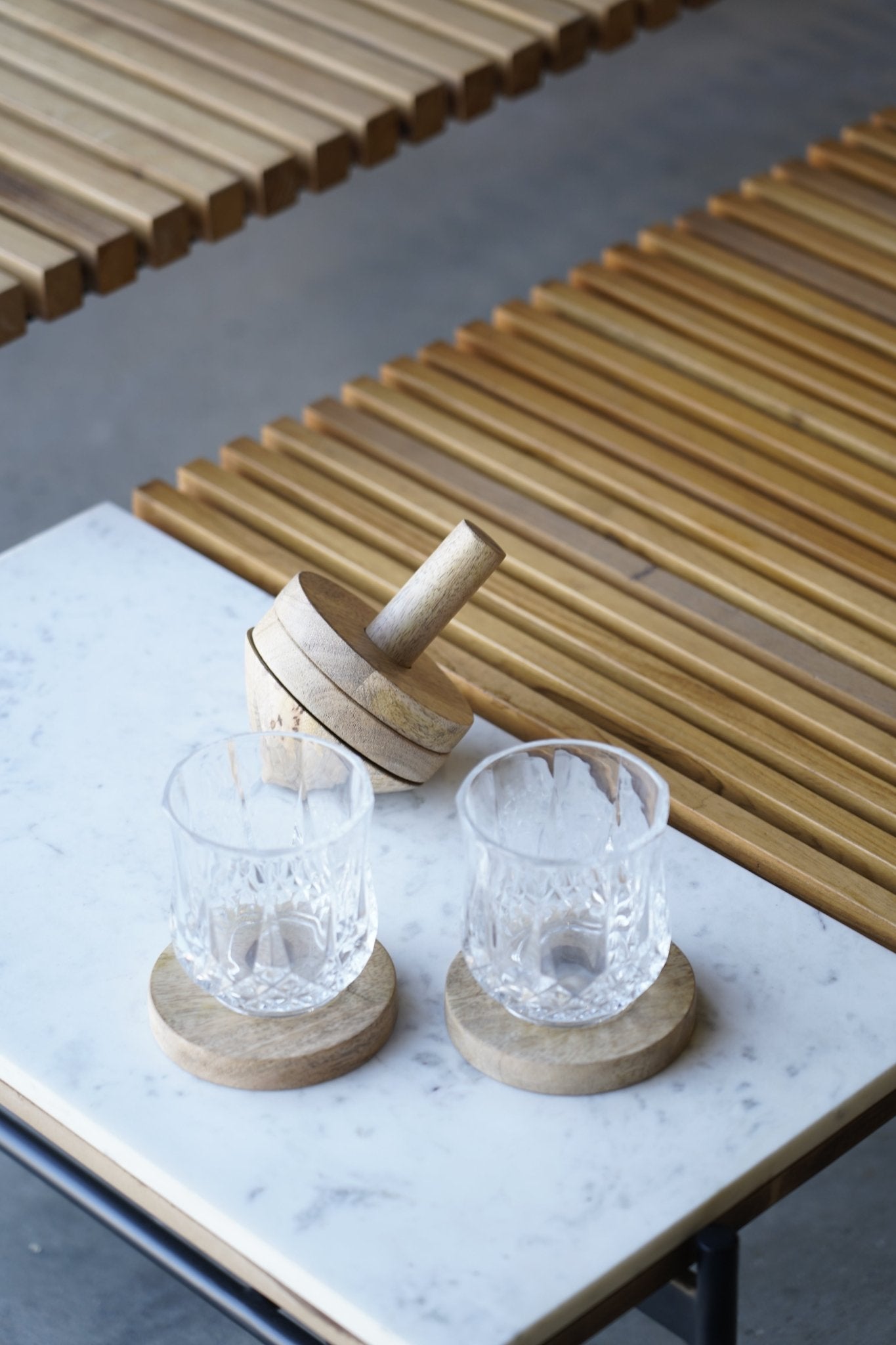 Coaster with stand