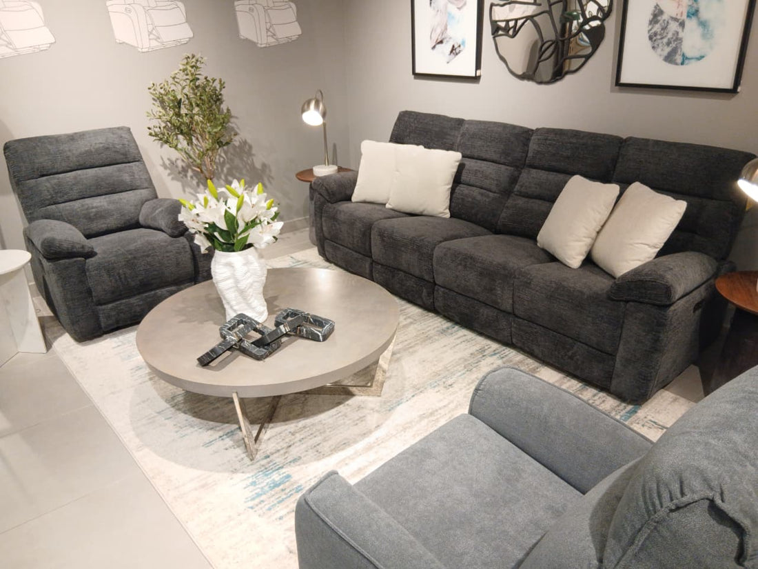 Comficore Charcoal Motion Set ( Sofa + Chair)