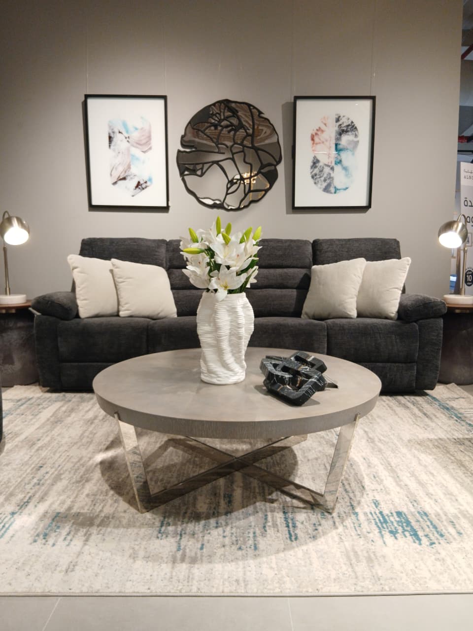 Comficore Charcoal Motion Power Sofa