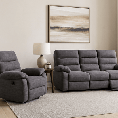 Comficore Charcoal Motion Set ( Sofa + Chair)