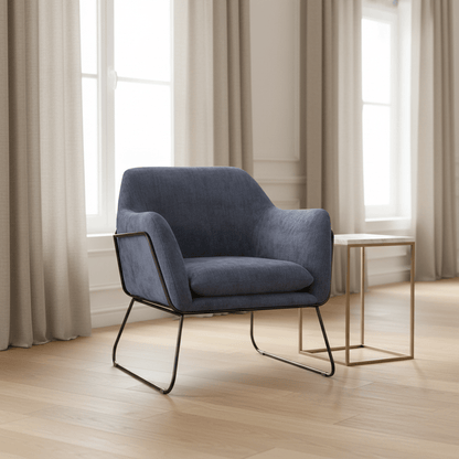 Comfort Cover Blue Accent Chair