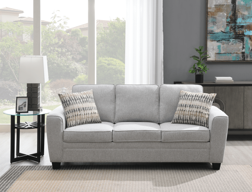 Confa Grey Living Room Set (Sofa + 2 Loveseat)