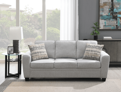 Confa Grey Living Room Set (Sofa + Loveseat + Chair)