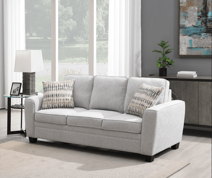 Confa Grey Sofa with Two Pillows