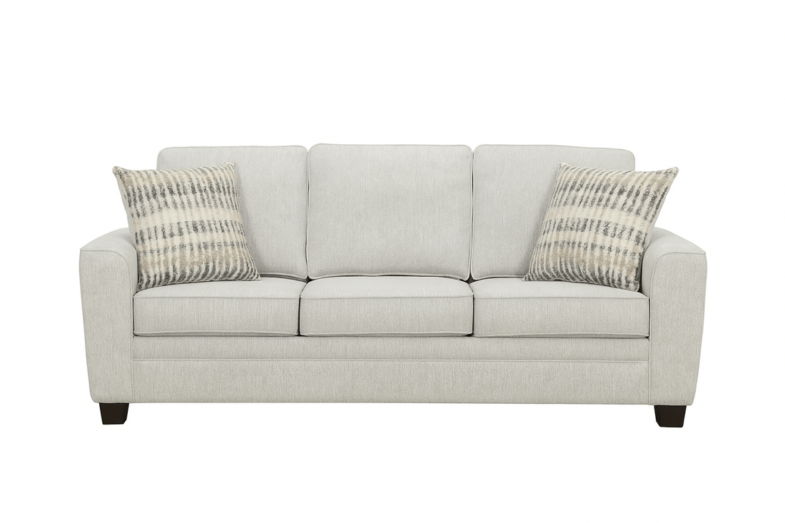Confa Grey Sofa with Two Pillows